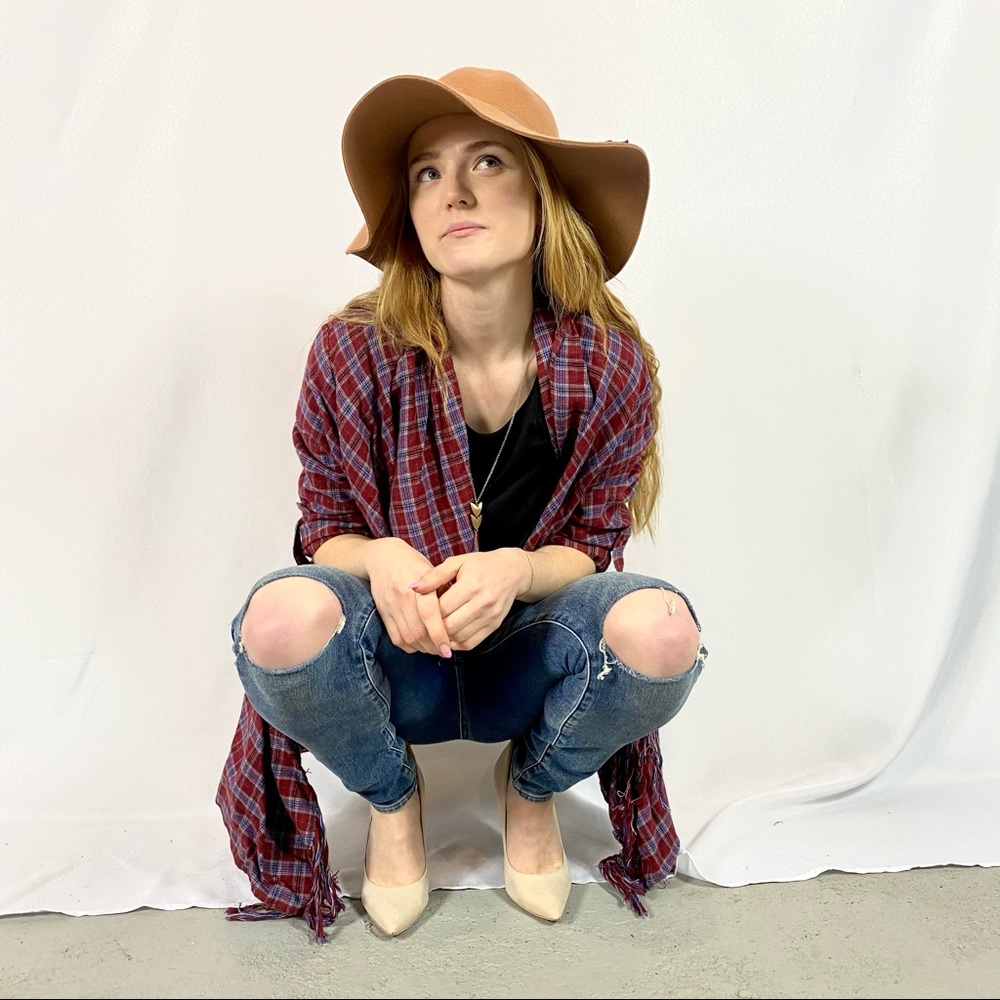 Mona B. Plaid Shrug